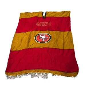 San Francisco 49ers Poncho Color Red & Yellow One Size Fits Most